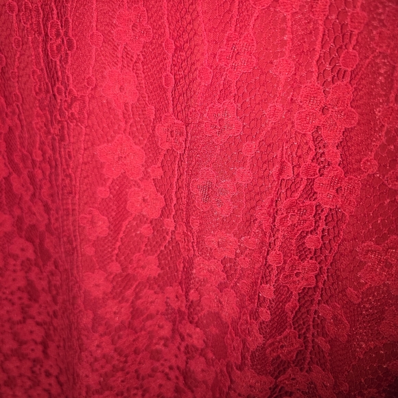 NBD Revolve Red Lace V-Neck Mini Dress NWT Size XL - Picture 9 of 9